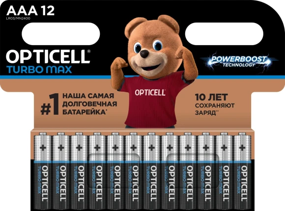 Батарея Opticell Turbo MAX LR6 AA (12шт) блистер Батарея Opticell Turbo MAX LR6 AA (12шт) блистер
