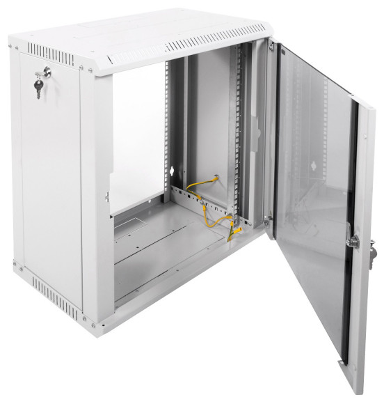 Шкаф коммутационный ЦМО ШРН-ЭКОНОМ (ШРН-Э-12.350) настенный 12U 600x350мм пер.дв.стекл 85кг серый 300мм 15.84кг 180град. 608мм IP20 металл Шкаф коммутационный ЦМО ШРН-ЭКОНОМ (ШРН-Э-12.350) настенный 12U 600x350мм пер.дв.стекл 85кг серый 300мм 15.84кг 180град. 608мм IP20 металл