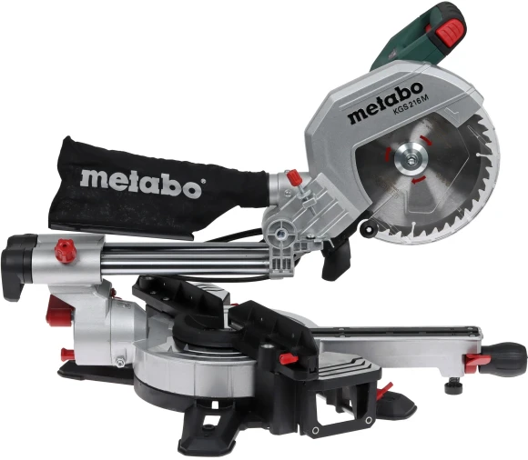 Торцовочная пила Metabo KGS 216 M Set 1500Вт 5000об/мин d=216мм