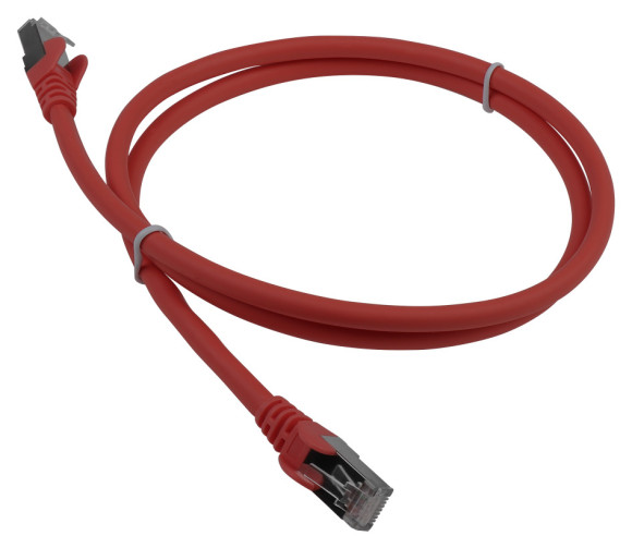 Патч-корд Lanmaster LAN-PC45/S6A-2.0-RD FTP RJ-45 вил.-вилка RJ-45 кат.5E 2м красный LSZH (уп.:1шт)