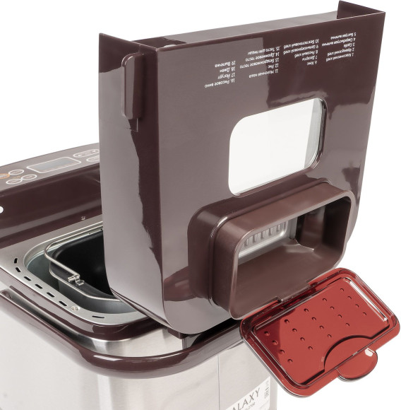Хлебопечь Galaxy Line GL 2700 600Вт коричневый/серебристый Хлебопечь Galaxy Line GL 2700 600Вт коричневый/серебристый