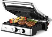 Электрогриль Kitfort КТ-3601 2000Вт серебристый/черный Электрогриль Kitfort КТ-3601 2000Вт серебристый/черный