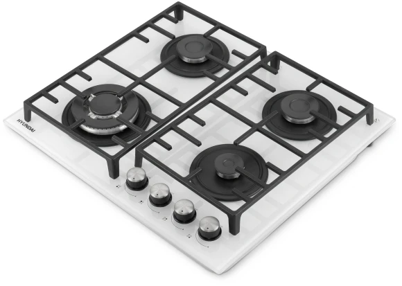 Газовая варочная поверхность Hyundai HHG 6438 WG белый