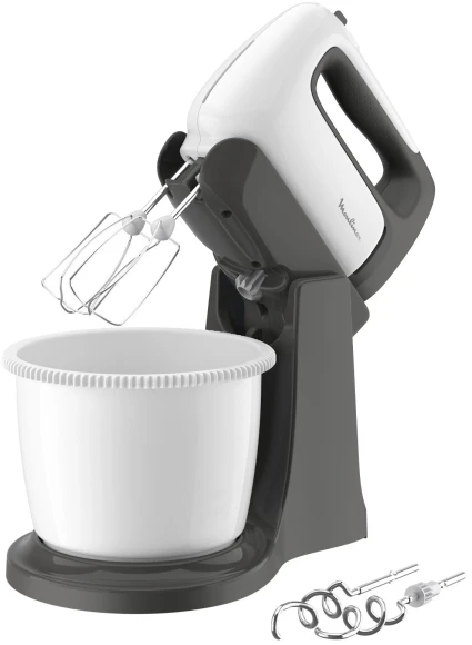 Миксер стационарный Moulinex HM464110 500Вт белый/черный Миксер стационарный Moulinex HM464110 500Вт белый/черный