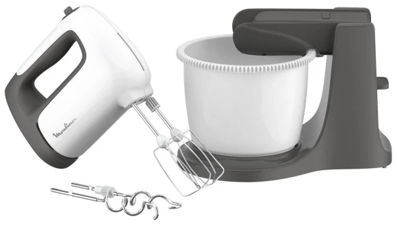 Миксер стационарный Moulinex HM464110 500Вт белый/черный Миксер стационарный Moulinex HM464110 500Вт белый/черный