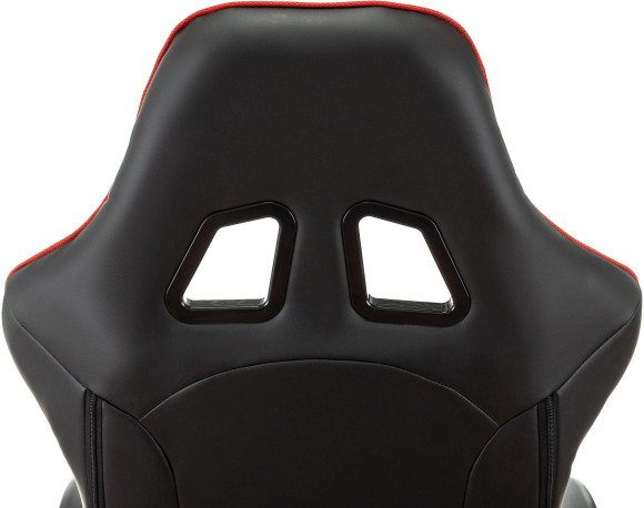 Кресло игровое Zombie VIKING 4 AERO черный/красный ткань/эко.кожа с подголов. крестов. пластик