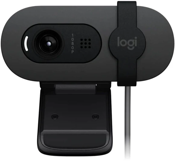 Камера Web Logitech Brio 95 графитовый 2Mpix (1920x1080) USB2.0 с микрофоном для ноутбука (960-001583)