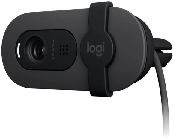 Камера Web Logitech Brio 95 графитовый 2Mpix (1920x1080) USB2.0 с микрофоном для ноутбука (960-001583)
