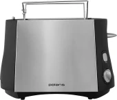Тостер Polaris PET 0812A 800Вт черный/серебристый