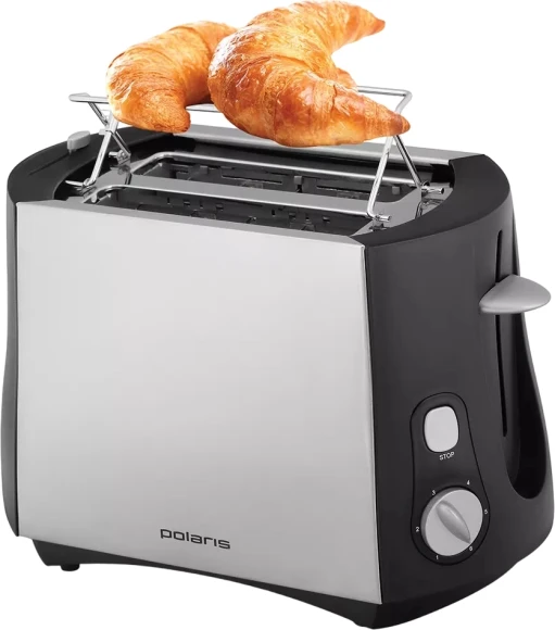 Тостер Polaris PET 0812A 800Вт черный/серебристый Тостер Polaris PET 0812A 800Вт черный/серебристый