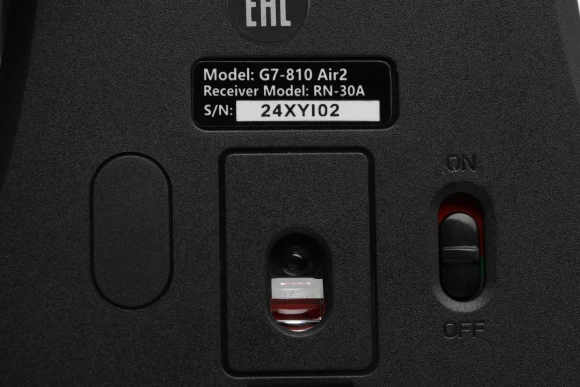 Мышь A4Tech G7-810 Air2 черный оптическая 2000dpi беспров. USB для ноутбука 7but