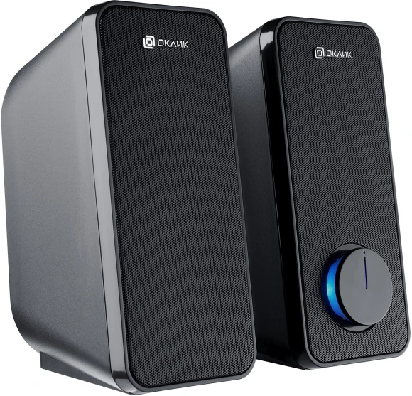 Колонки Оклик OK-175 2.0 черный 10Вт портативные