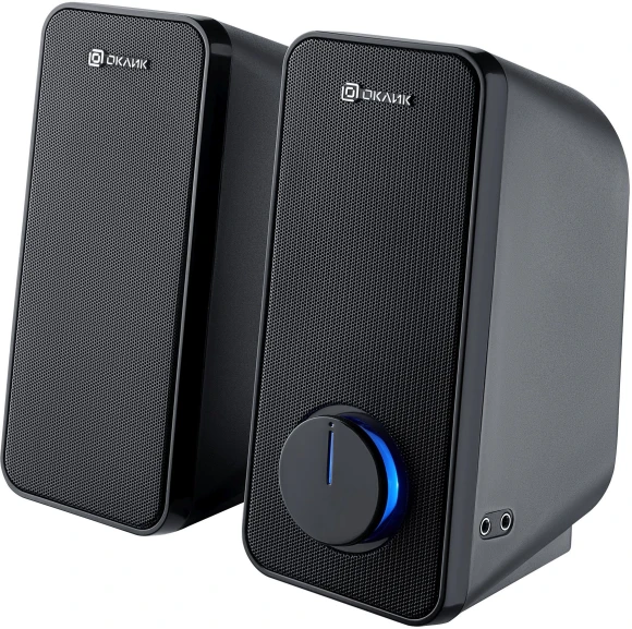 Колонки Оклик OK-175 2.0 черный 10Вт портативные