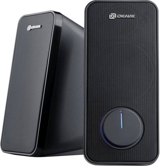 Колонки Оклик OK-175 2.0 черный 10Вт портативные