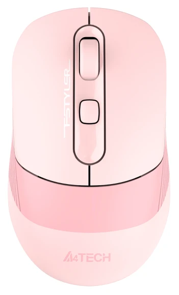 Мышь A4Tech Fstyler FB10C розовый оптическая 2000dpi беспров. BT/Radio USB 4but (FB10C BABY PINK)