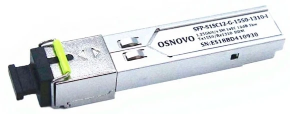 Модуль Osnovo SFP-S1SC12-G-1550-1310-I