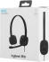 Наушники с микрофоном Logitech H151 черный 1.8м накладные оголовье (981-000590)