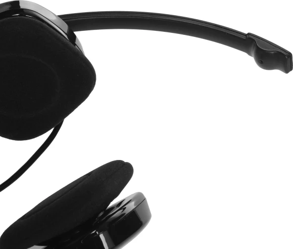 Наушники с микрофоном Logitech H151 черный 1.8м накладные оголовье (981-000590)