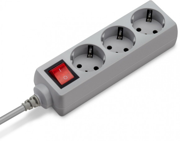 Сетевой фильтр Buro 300SL-1-G 1м (3 розетки) серый (пакет ПЭ) Сетевой фильтр Buro 300SL-1-G 1м (3 розетки) серый (пакет ПЭ)