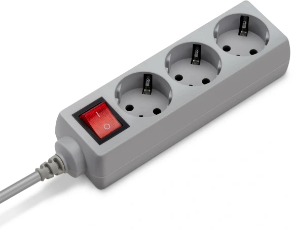 Сетевой фильтр Buro 300SL-1-G 1м (3 розетки) серый (пакет ПЭ) Сетевой фильтр Buro 300SL-1-G 1м (3 розетки) серый (пакет ПЭ)