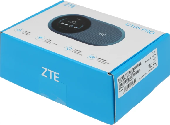 Модем 3G/4G ZTE U10s Pro USB Wi-Fi VPN Firewall +Router внешний темно-синий Модем 3G/4G ZTE U10s Pro USB Wi-Fi VPN Firewall +Router внешний темно-синий