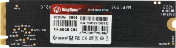 Накопитель SSD Kingspec PCIe 3.0 x4 256GB NE-256 M.2 2280 Накопитель SSD Kingspec PCIe 3.0 x4 256GB NE-256 M.2 2280
