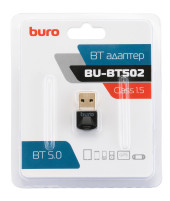 Адаптер USB Buro BU-BT502 BT5.0+EDR class 1.5 20м черный Адаптер USB Buro BU-BT502 BT5.0+EDR class 1.5 20м черный