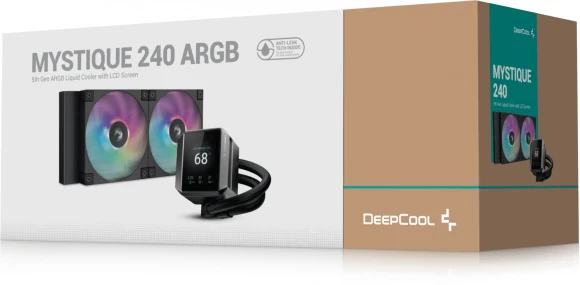 Система водяного охлаждения Deepcool Mystique 240 ARGB Soc-AM5/AM4/1200/1700/1851 черный 4-pin 36.49dB Al LCD 280W 1543gr Ret (R-LX550-BKADSNC-G-1) Система водяного охлаждения Deepcool Mystique 240 ARGB Soc-AM5/AM4/1200/1700/1851 черный 4-pin 36.49dB Al LCD 280W 1543gr Ret (R-LX550-BKADSNC-G-1)