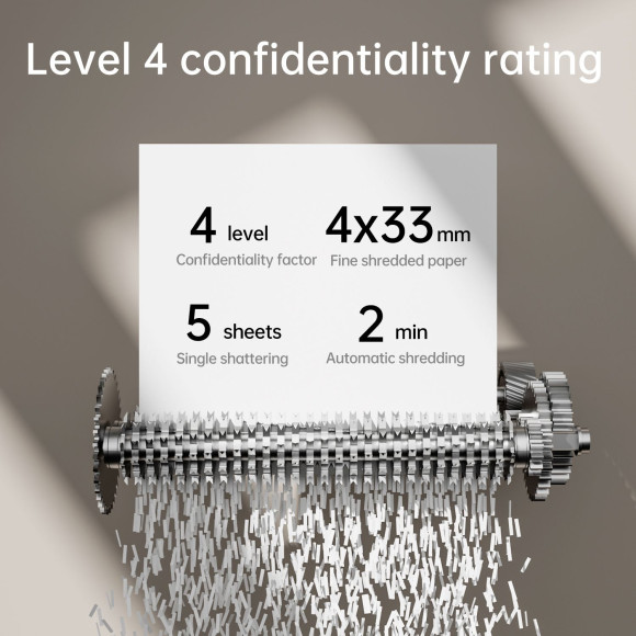 Шредер Deli ET014 черный с автоподачей (секр.P-4) фрагменты 5лист. 10лтр. пл.карты Шредер Deli ET014 черный с автоподачей (секр.P-4) фрагменты 5лист. 10лтр. пл.карты