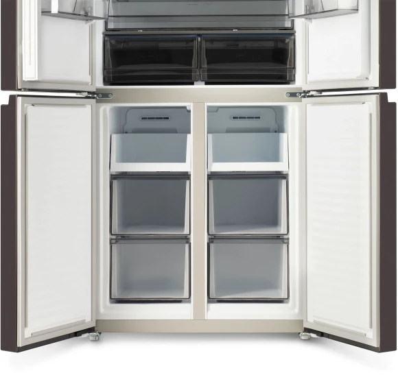 Холодильник Hyundai CM45043F 3-хкамерн. черная сталь Холодильник Hyundai CM45043F 3-хкамерн. черная сталь