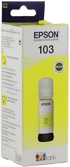 Чернила Epson 103 C13T00S44A желтый65мл для Epson L3100/3110/3150 Чернила Epson 103 C13T00S44A желтый65мл для Epson L3100/3110/3150