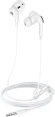 Гарнитура внутриканальные Hoco M1 Pro 1.2м белый проводные в ушной раковине