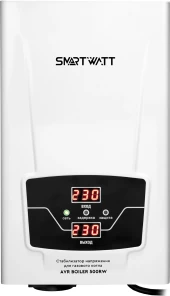 Стабилизатор напряжения Smartwatt AVR Boiler 500RW 500ВА белый Стабилизатор напряжения Smartwatt AVR Boiler 500RW 500ВА белый