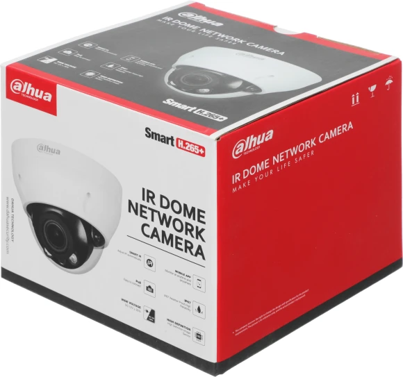 Камера видеонаблюдения IP Dahua DH-IPC-HDPW1230R1P-ZS-S5 2.8-12мм корп.:белый