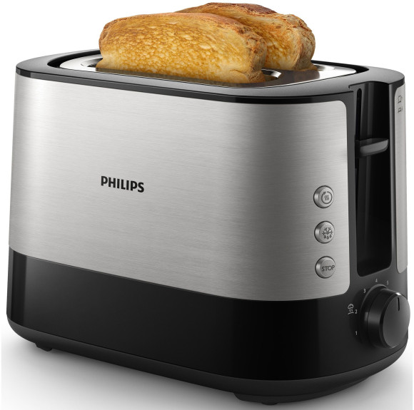 Тостер Philips HD2637/90 830Вт черный/серебристый Тостер Philips HD2637/90 830Вт черный/серебристый