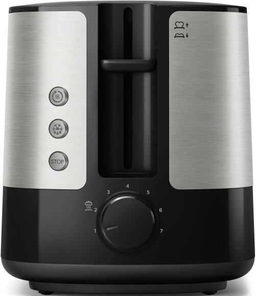Тостер Philips HD2637/90 830Вт черный/серебристый Тостер Philips HD2637/90 830Вт черный/серебристый