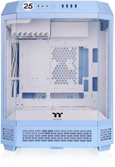 Корпус Thermaltake The Tower 600 Hydrangea голубой без БП ATX 13x120mm 9x140mm 4xUSB3.0 audio bott PSU Корпус Thermaltake The Tower 600 Hydrangea голубой без БП ATX 13x120mm 9x140mm 4xUSB3.0 audio bott PSU