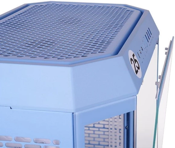 Корпус Thermaltake The Tower 600 Hydrangea голубой без БП ATX 13x120mm 9x140mm 4xUSB3.0 audio bott PSU Корпус Thermaltake The Tower 600 Hydrangea голубой без БП ATX 13x120mm 9x140mm 4xUSB3.0 audio bott PSU