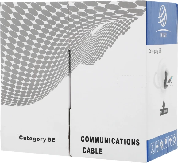 Кабель сетевой Ningbo UTP 4 пары cat.5E solid 0.5мм Cu molded 305м серый