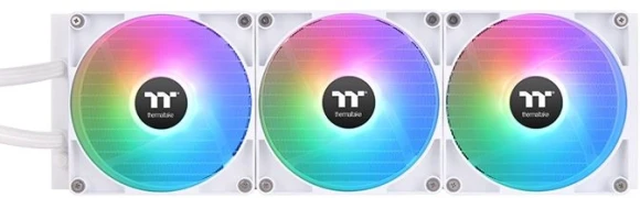 Система водяного охлаждения Thermaltake TH420 V2 Ultra Snow Edition ARGB Soc-AM5/AM4/1200/1700/1851 белый 4-pin 34.7dB Al+Cu LCD Ret (CL-W407-PL14SW-A)