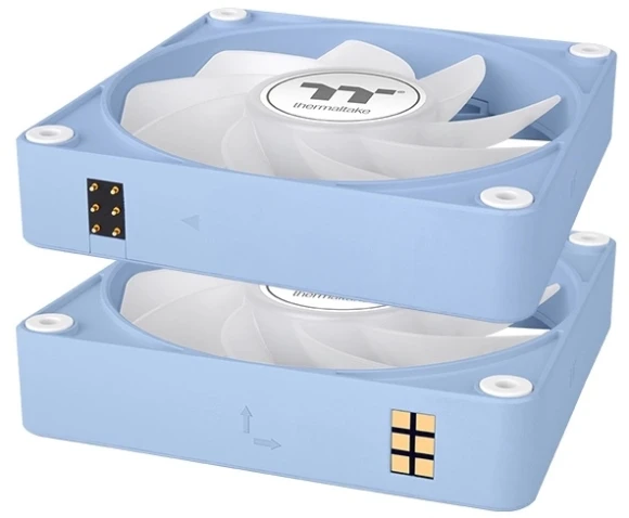 Вентилятор для корпуса Thermaltake CT140 EX Sync Hydrangea Reverse ARGB 140х140x25 синий 4-pin 32.8дБ (упак.:3шт) (CL-F199-PL14BU-A) Ret