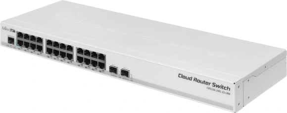 Коммутатор MikroTik CRS326-24G-2S+RM (L3) 24x1Гбит/с 2SFP+ управляемый