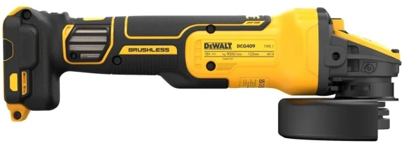 Углошлифовальная машина DeWalt DCG409NT-XJ 9000об/мин рез.шпин.:M14 d=125мм жестк.кейс