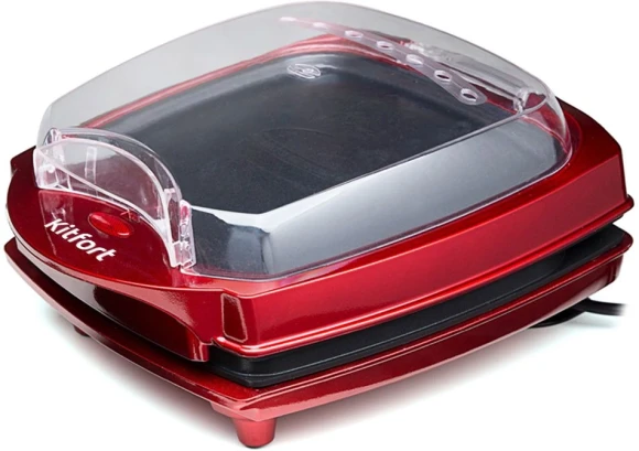 Электрогриль Kitfort KT-1610 1000Вт красный/черный Электрогриль Kitfort KT-1610 1000Вт красный/черный