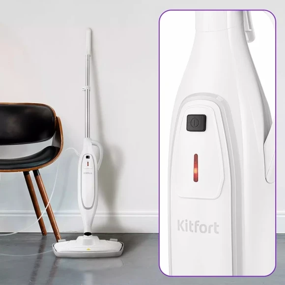 Швабра паровая Kitfort КТ-3903 1250Вт белый Швабра паровая Kitfort КТ-3903 1250Вт белый
