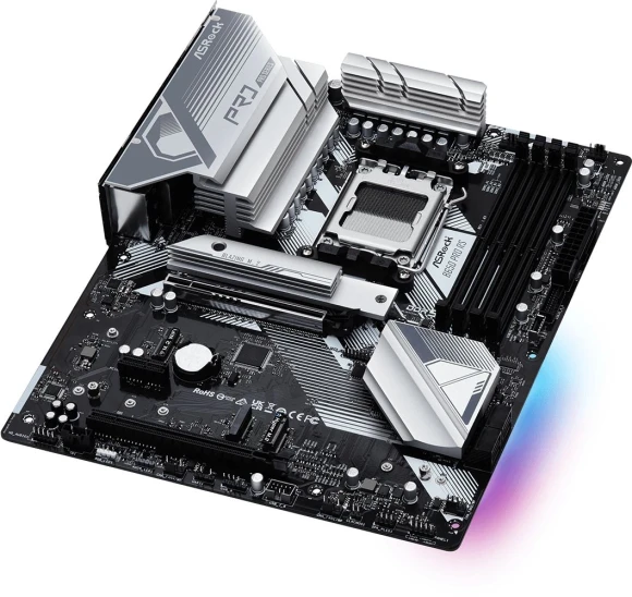 Материнская плата Asrock B650 PRO RS Socket AM5 AMD B650 4xDDR5 ATX AC`97 8ch(7.1) 2.5Gg RAID+HDMI+DP Материнская плата Asrock B650 PRO RS Socket AM5 AMD B650 4xDDR5 ATX AC`97 8ch(7.1) 2.5Gg RAID+HDMI+DP