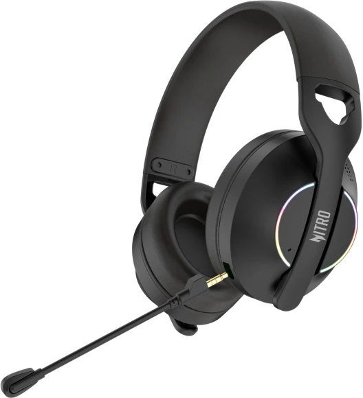 Наушники с микрофоном Acer Nitro OHR400 черный 1м мониторные BT/Radio/3.5mm оголовье (ZL.HDSEE.00G)