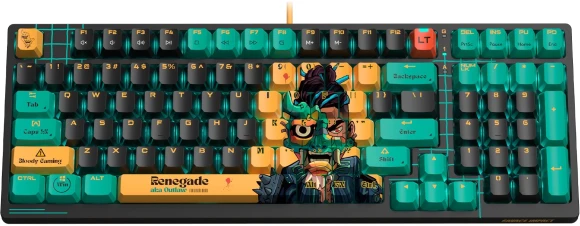 Клавиатура A4Tech Bloody AT98 Renegade механическая черный/зеленый USB for gamer LED (AT98) Клавиатура A4Tech Bloody AT98 Renegade механическая черный/зеленый USB for gamer LED (AT98)