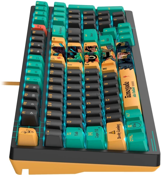 Клавиатура A4Tech Bloody AT98 Renegade механическая черный/зеленый USB for gamer LED (AT98) Клавиатура A4Tech Bloody AT98 Renegade механическая черный/зеленый USB for gamer LED (AT98)