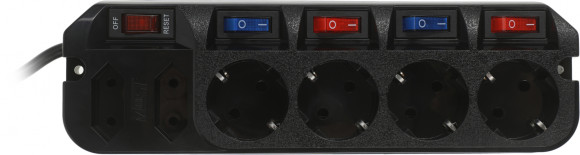 Сетевой фильтр Most ARG 5м (6 розеток) черный (коробка)